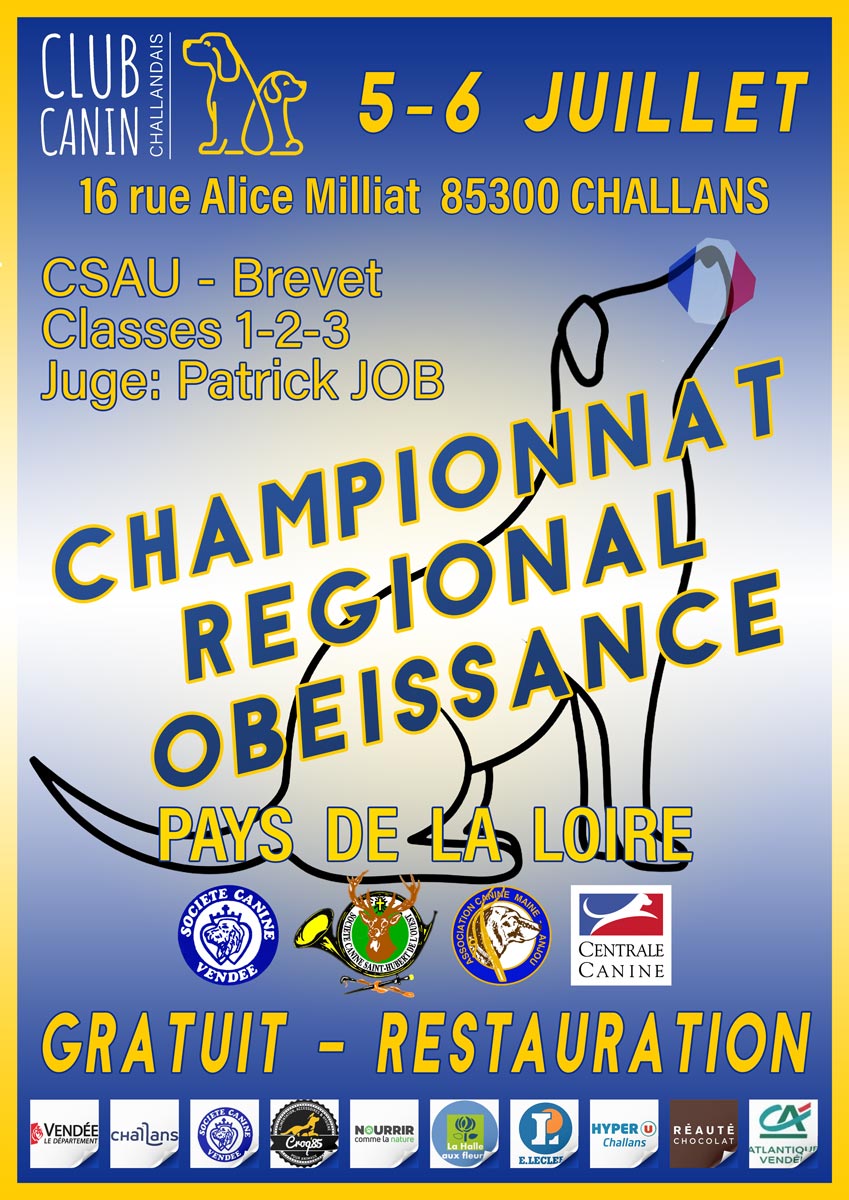 Championnat Obéissance Pays de la Loire 6 juillet 2025